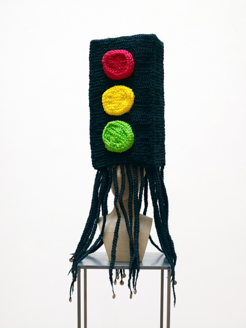 Meschac Gaba Garnett Morgan perruque MAVA (105 x 27 x 18 cm) 2010-2011  - copie