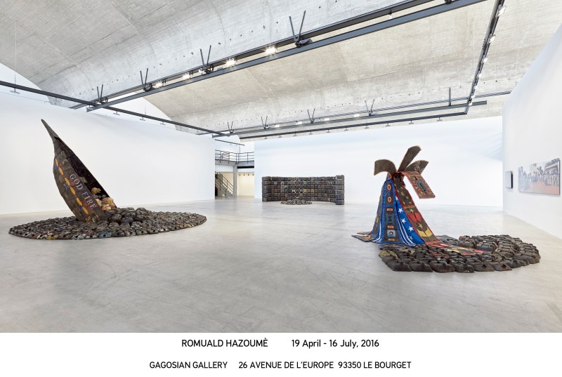 Romuald Hazoumè_Le Bourget 2016_install 02