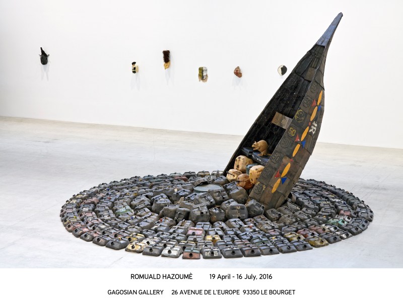 Romuald Hazoumè_Le Bourget 2016_install 05